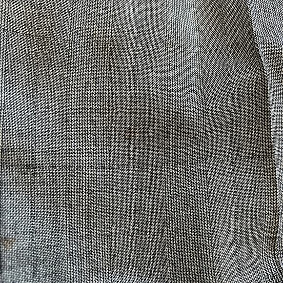 Vintage Christian Dior Monsieur Wool Plaid Suit Blazer Set Pleated trouser  70s - Picture 13 of 14